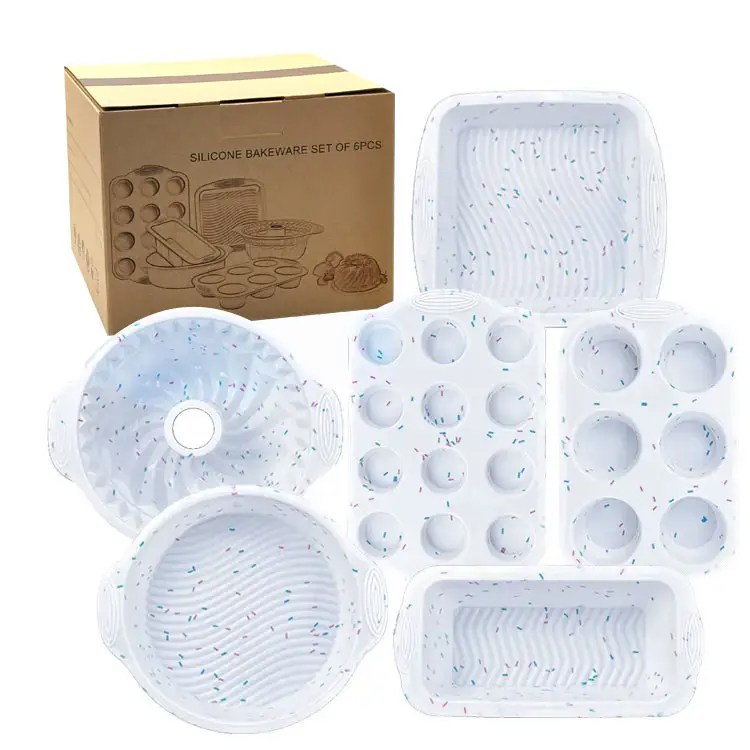 Silicone Pastry Tools Cake Pan Set Muffin Cup Mould